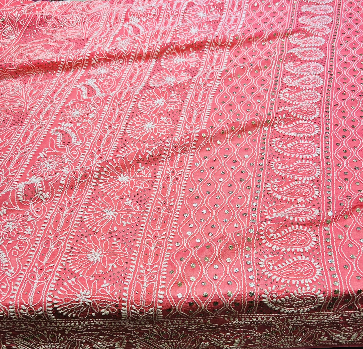 pink chikankari kurta